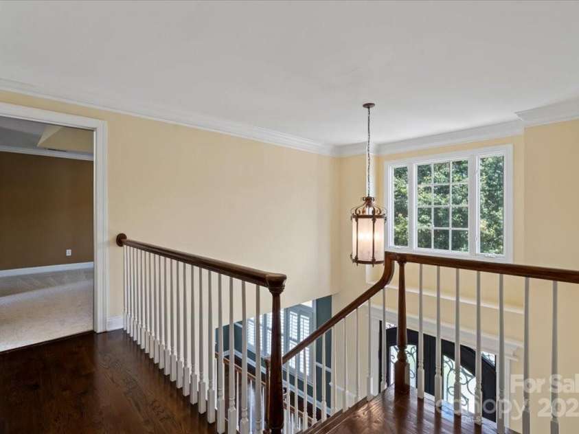11917 Chevis Court, Charlotte, NC 28277.  MLS# CAR4250951, YatesRealty ID 20716. Upstairs Landing view of Primary Bedroom