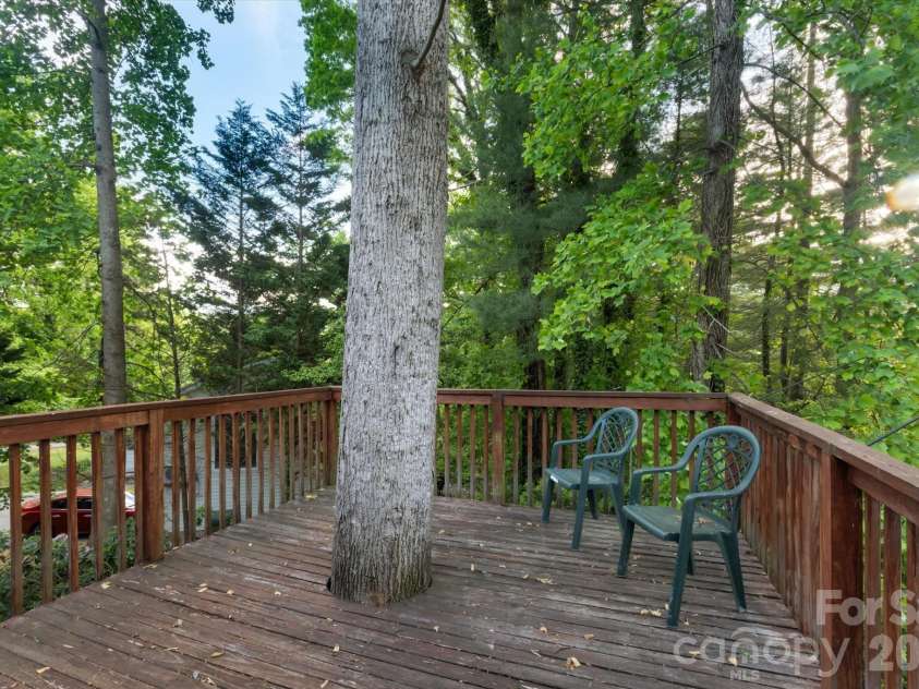 108 Bridgette Loop Road, Hendersonville, NC 28791.  MLS# CAR4378689, YatesRealty ID 20719. Back Deck