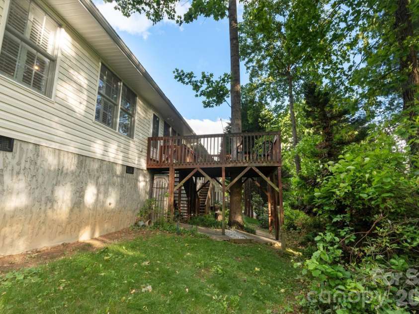 108 Bridgette Loop Road, Hendersonville, NC 28791.  MLS# CAR4378689, YatesRealty ID 20719. Backyard and Deck 
