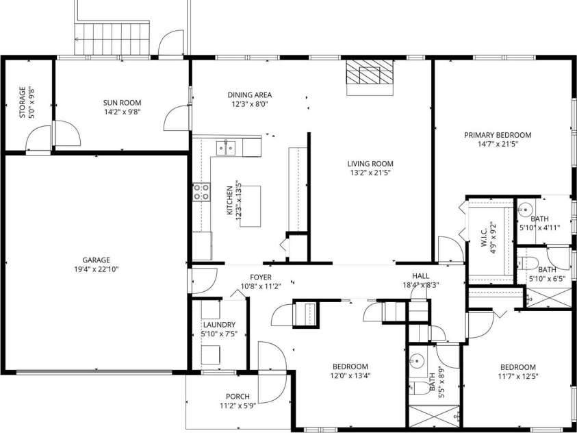 108 Bridgette Loop Road, Hendersonville, NC 28791.  MLS# CAR4378689, YatesRealty ID 20719. Floor Plan