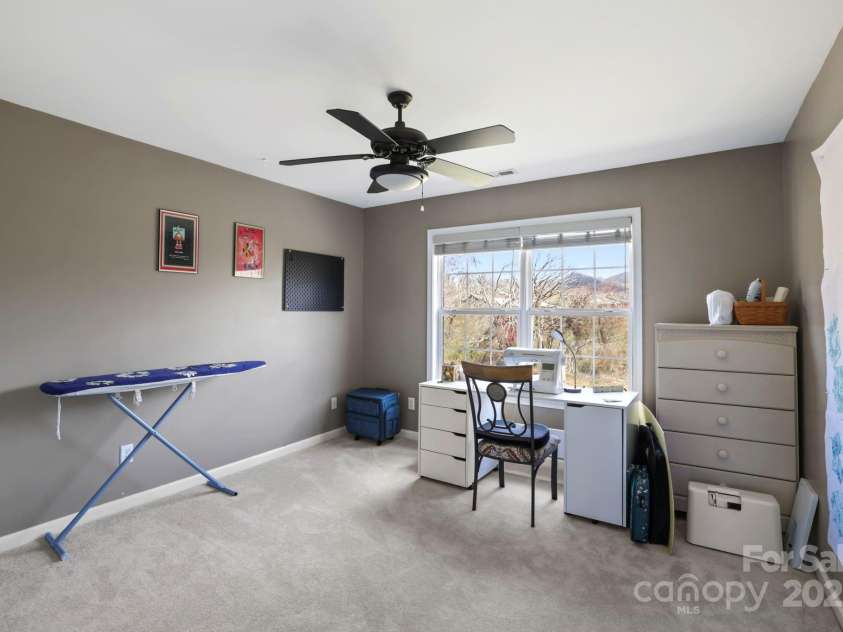 243 Wildbriar Road, Fletcher, NC 28732.  MLS# CAR4240300, YatesRealty ID 20721. Upstairs bedroom #3 with mountain views