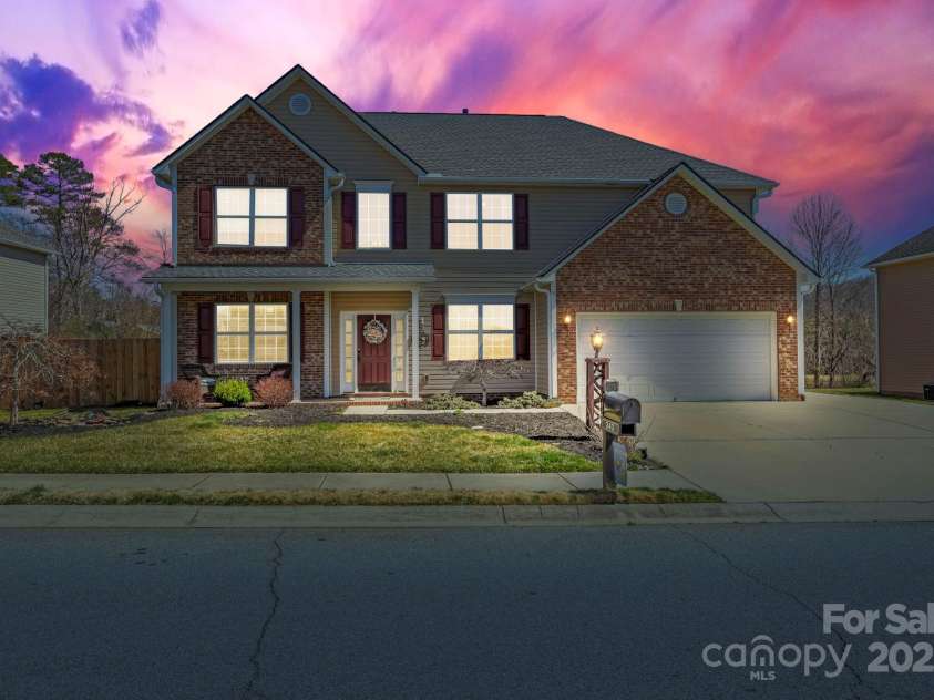 243 Wildbriar Road, Fletcher, NC 28732.  MLS# CAR4240300, YatesRealty ID 20721. Virtual Twilight photo of 243 Wildbriar Road