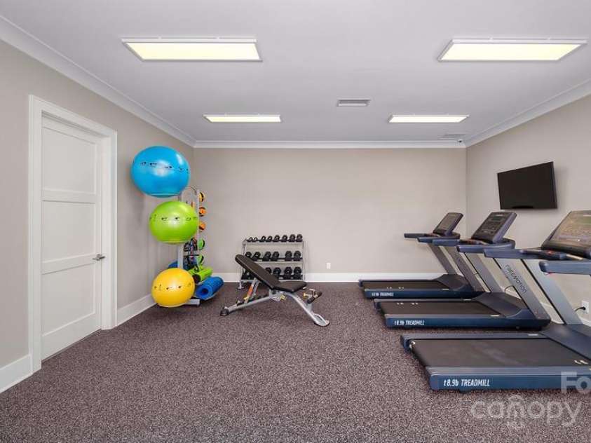 139 Asmodean Lane, Troutman, NC 28166.  MLS# CAR4270983, YatesRealty ID 20729. Small Fitness Center in Clubhouse