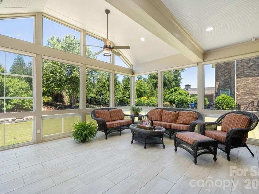 9026 Raven Top Drive, Mint Hill, NC 28227.  MLS# CAR4387589, YatesRealty ID 20731. Screen Porch