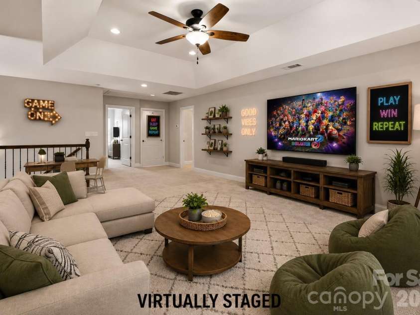 9026 Raven Top Drive, Mint Hill, NC 28227.  MLS# CAR4387589, YatesRealty ID 20731. Upstairs Loft (Bonus Rm) Virtually Staged
