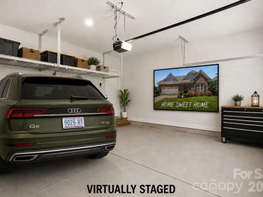 9026 Raven Top Drive, Mint Hill, NC 28227.  MLS# CAR4387589, YatesRealty ID 20731. Virtually Staged Garage