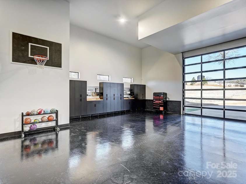 1525 Shinnville Road, Cleveland, NC 27013.  MLS# CAR4249385, YatesRealty ID 2074. Showcase Garage featuring basketball court