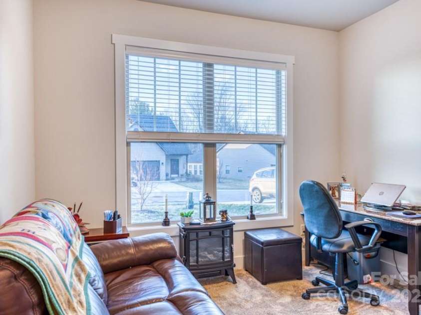 153 Water Leaf Drive, Weaverville, NC 28787.  MLS# CAR4260555, YatesRealty ID 20771. Bedroom 3 used as an office/study