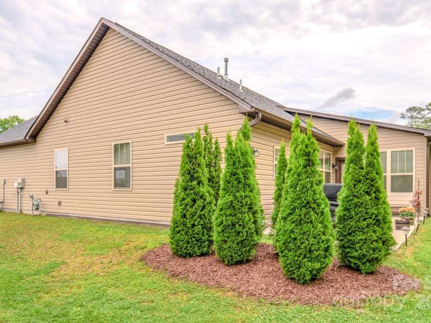 153 Water Leaf Drive, Weaverville, NC 28787.  MLS# CAR4260555, YatesRealty ID 20771. Tree Barrier