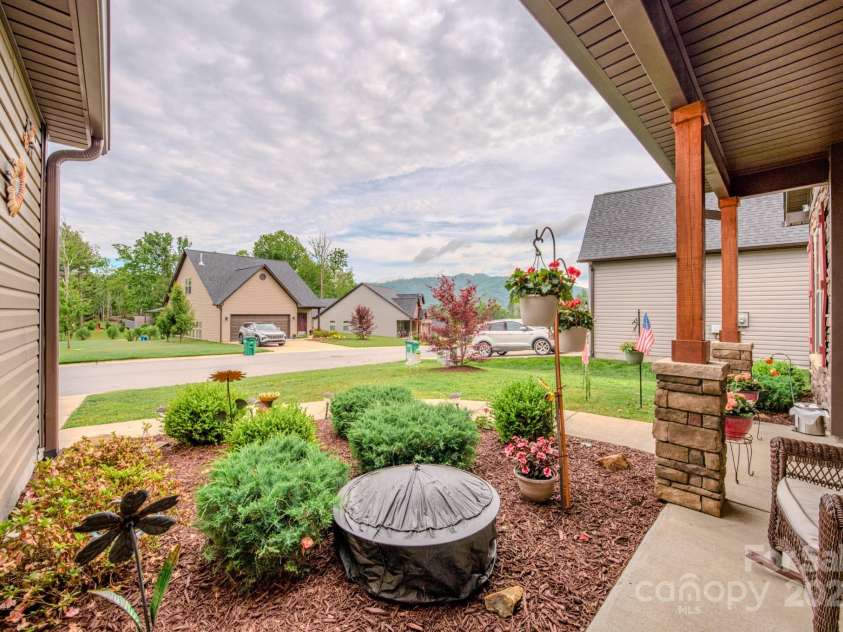 153 Water Leaf Drive, Weaverville, NC 28787.  MLS# CAR4260555, YatesRealty ID 20771. Views from the Front Porch