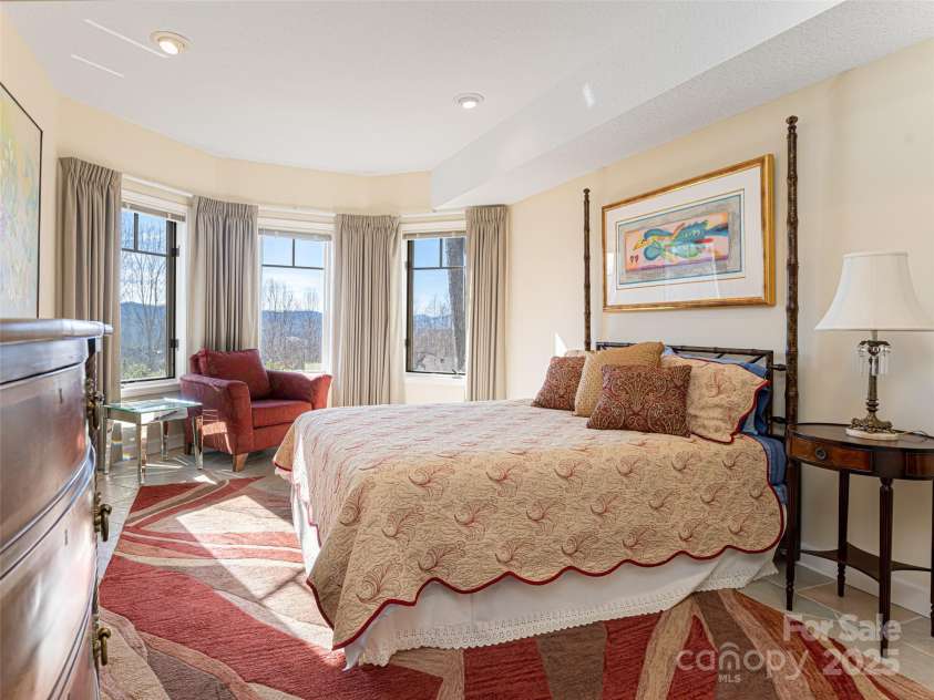 142 Twin Courts Drive, Weaverville, NC 28787.  MLS# CAR4222698, YatesRealty ID 20779. Lower level bedroom