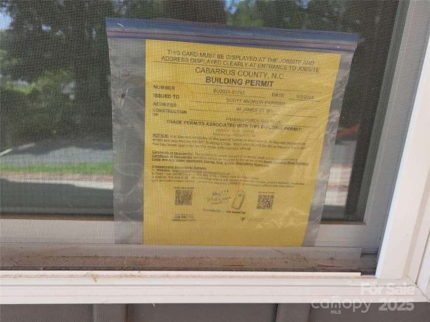 94 James Street, Concord, NC 28025.  MLS# CAR4271265, YatesRealty ID 20782. PERMIT