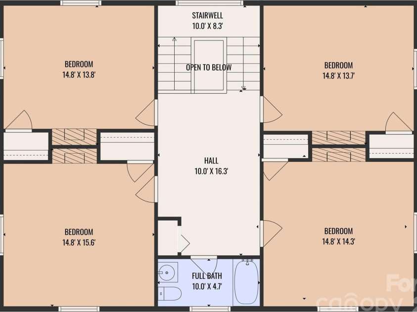 602 Main Street, Davidson, NC 28036.  MLS# CAR4376651, YatesRealty ID 20788. Second Floor