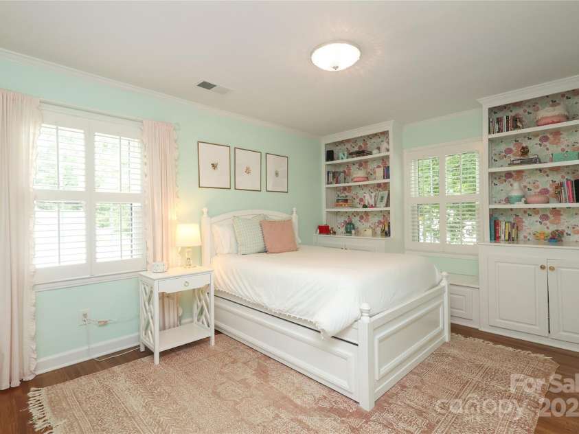 4126 Tyndale Avenue, Charlotte, NC 28210.  MLS# CAR4268563, YatesRealty ID 20792. Bedroom 2 with en-suite bath and built in cabinetry