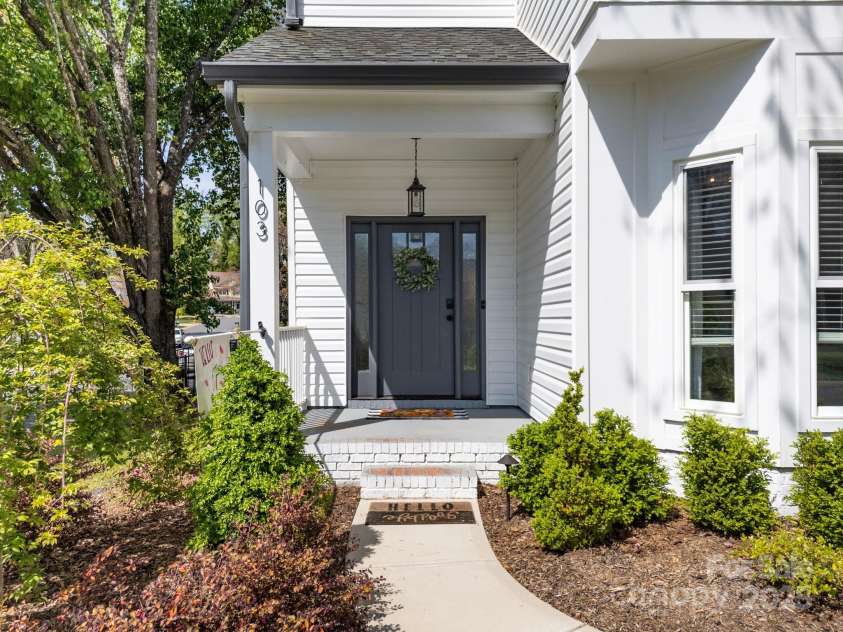 103 Claremont Way, Mooresville, NC 28117.  MLS# CAR4245647, YatesRealty ID 20798. Beautiful covered porch