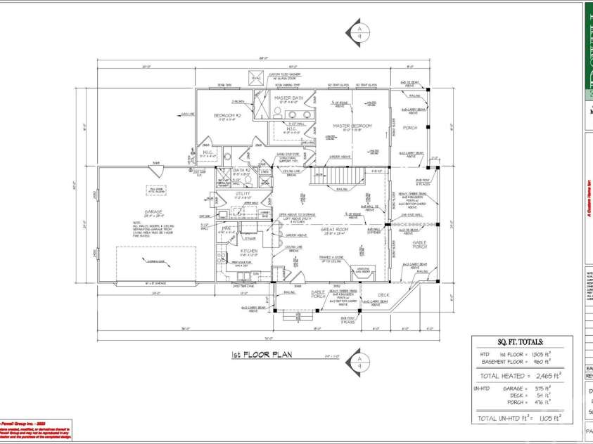 500 Grandview Peaks Drive, Nebo, NC 28761.  MLS# CAR4364035, YatesRealty ID 20800. Main Level Floorplan
