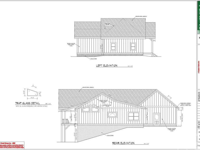 500 Grandview Peaks Drive, Nebo, NC 28761.  MLS# CAR4364035, YatesRealty ID 20800. Side Elevation Drawing