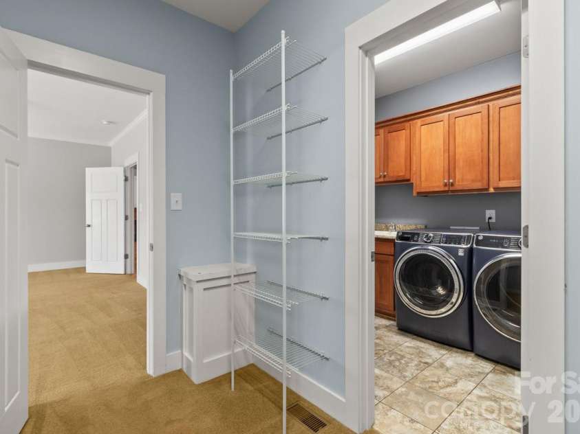 2411 Carriage Lane, Lincolnton, NC 28092.  MLS# CAR4369152, YatesRealty ID 20821. Primary Closet with Laundry Access