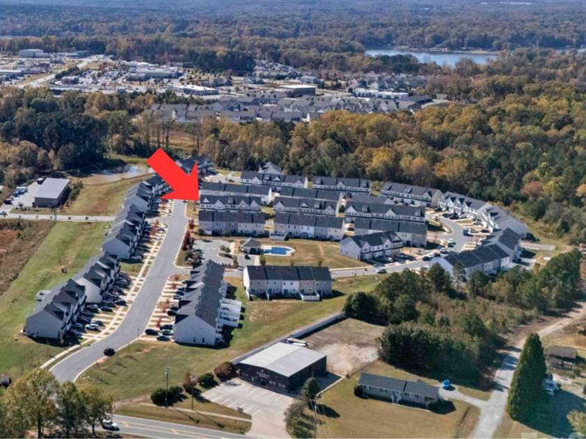 3939 Townes Boulevard, Terrell, NC 28682.  MLS# CAR4380268, YatesRealty ID 20824. Overview showing the close proximity to the pool