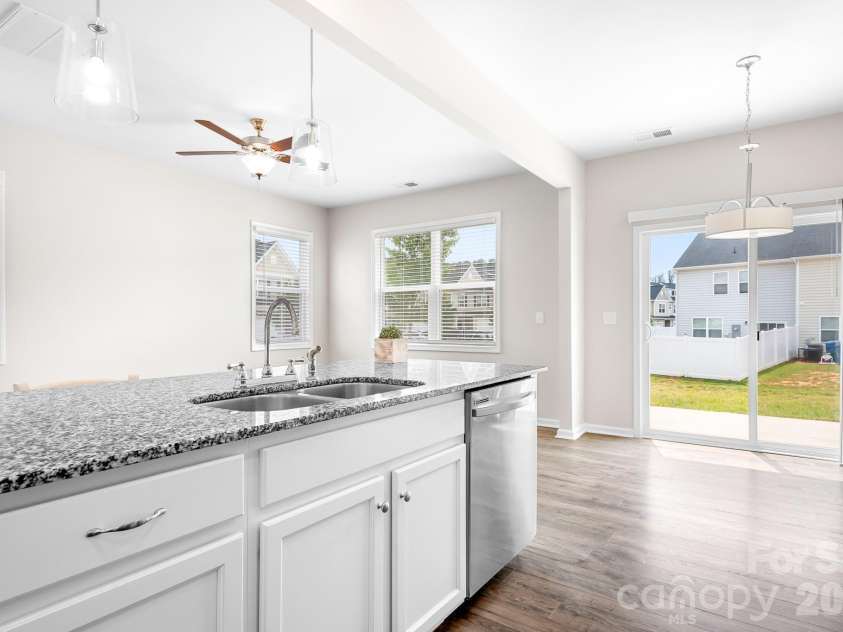 3939 Townes Boulevard, Terrell, NC 28682.  MLS# CAR4380268, YatesRealty ID 20824. View from the kitchen out towards the back door