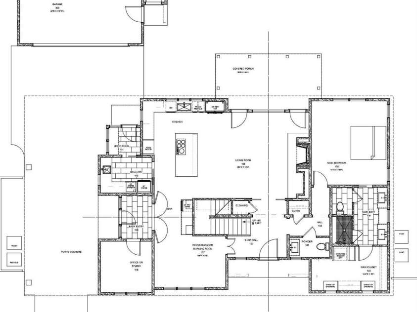 814 Bertonley Avenue, Charlotte, NC 28211.  MLS# CAR4342853, YatesRealty ID 20833. Proposed 1st floor plan
