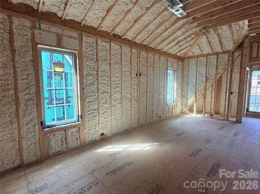 110 Hunter Lane, Charlotte, NC 28211.  MLS# CAR4306082, YatesRealty ID 20843. Upper -Ceiling & Wall are spray foam insulated
