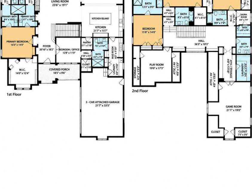 110 Hunter Lane, Charlotte, NC 28211.  MLS# CAR4424085, YatesRealty ID 20843. Both Floors - Floorplans