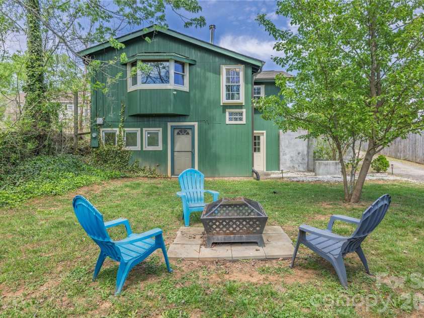 18 Hopedale Circle, Asheville, NC 28806.  MLS# CAR4372376, YatesRealty ID 20847. Level backyard with shade trees