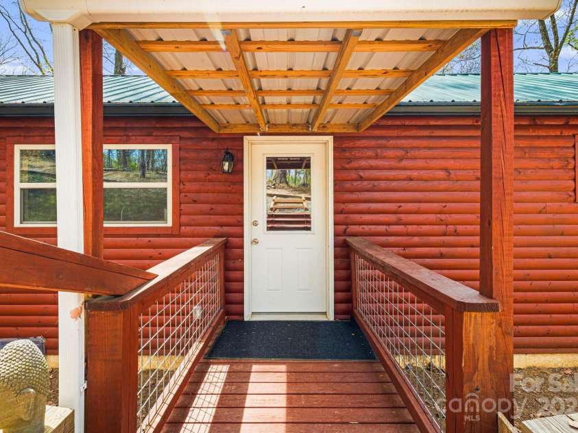 120 Wilderness Drive, Weaverville, NC 28787.  MLS# CAR4268806, YatesRealty ID 20849. Covered Front Entry