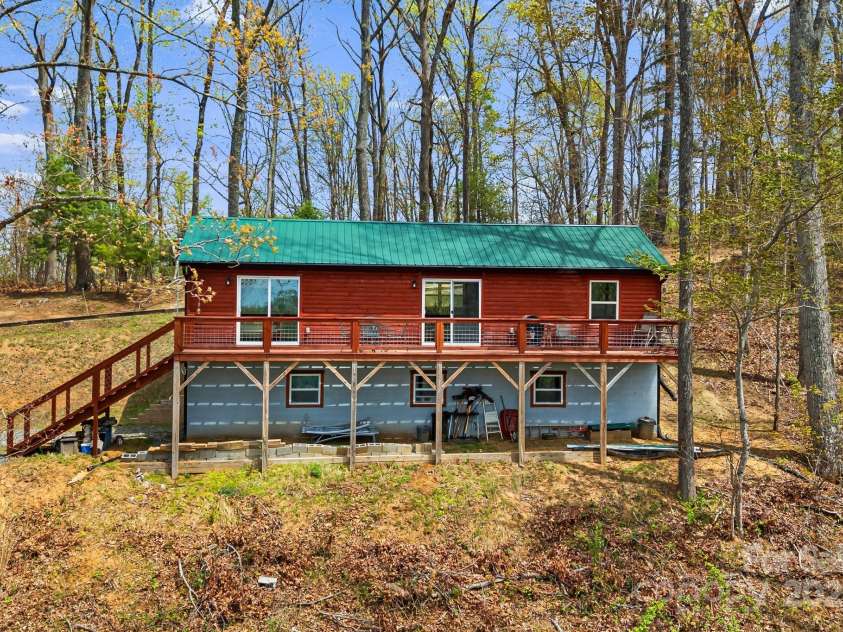 120 Wilderness Drive, Weaverville, NC 28787.  MLS# CAR4268806, YatesRealty ID 20849. Rear Porch
