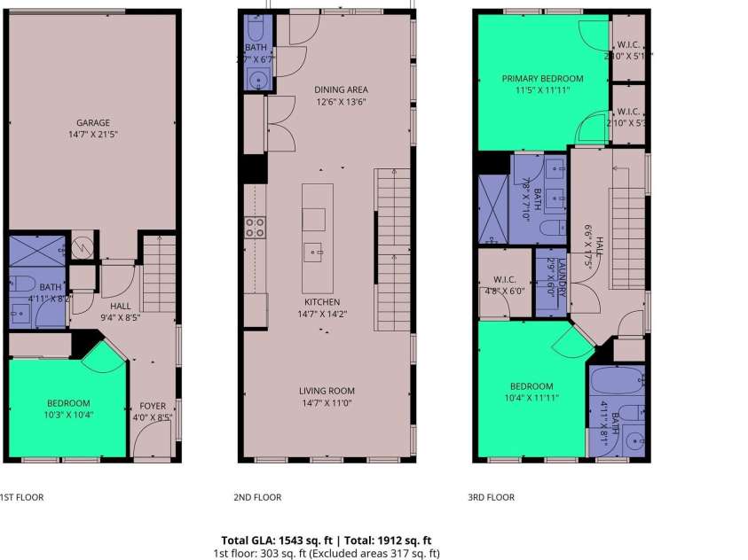 4012 Capital Ridge Court, Charlotte, NC 28205.  MLS# CAR4346654, YatesRealty ID 2085. 