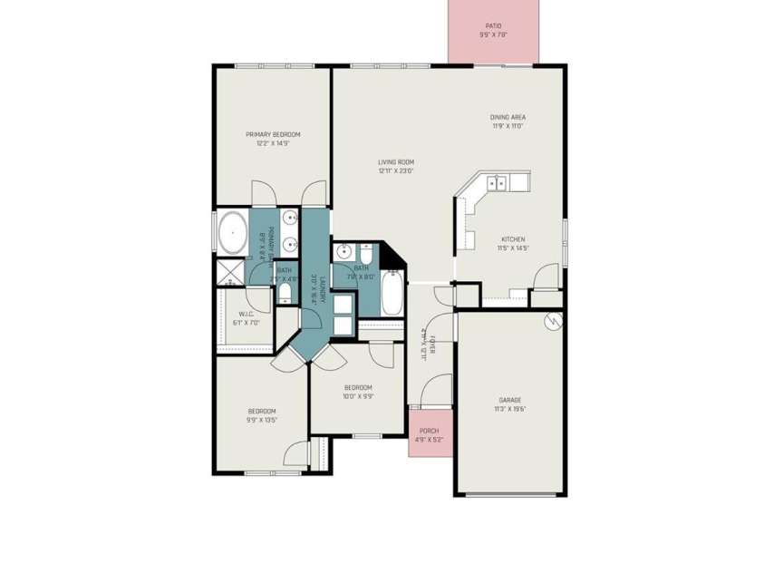 7516 Double Springs Court, Charlotte, NC 28262.  MLS# CAR4374986, YatesRealty ID 20854. 