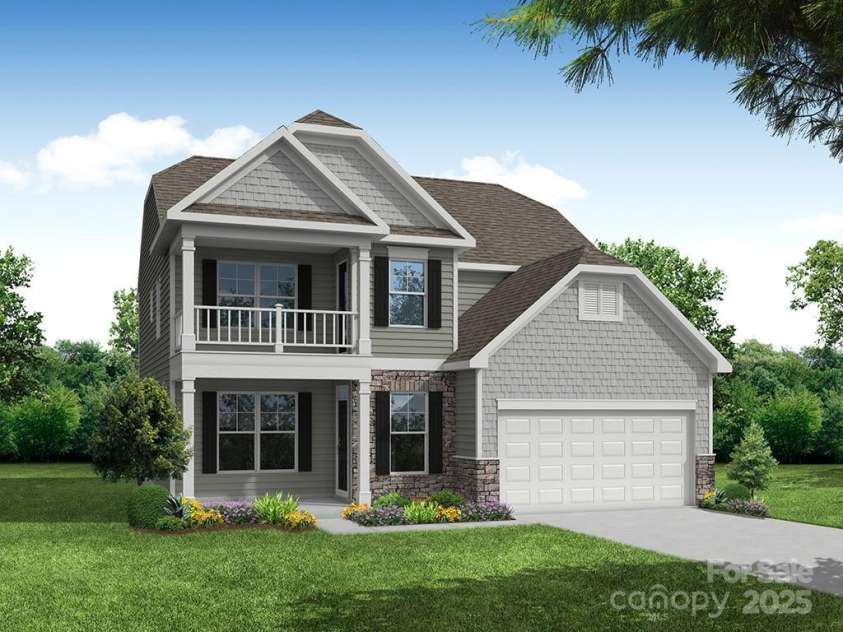 111 Longwood Road, Mooresville, NC 28115.  MLS# CAR4273278, YatesRealty ID 20862. Homesite 59 features a Cypress G floorplan with front-load garage and double front-porch.