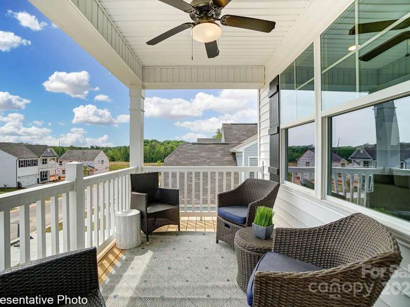 111 Longwood Road, Mooresville, NC 28115.  MLS# CAR4273278, YatesRealty ID 20862. Second Story Porch