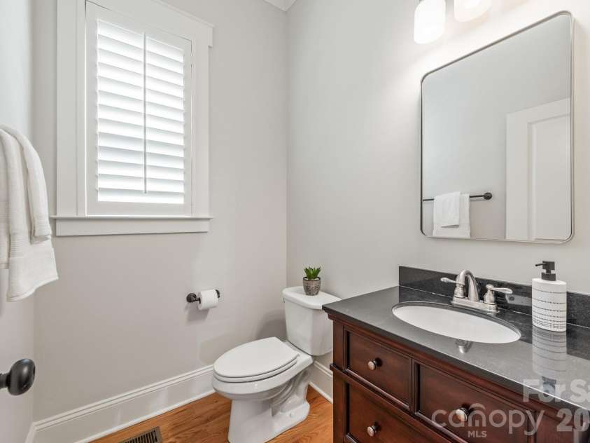 3400 Holt Street, Charlotte, NC 28205.  MLS# CAR4373235, YatesRealty ID 20892. Main level half bath