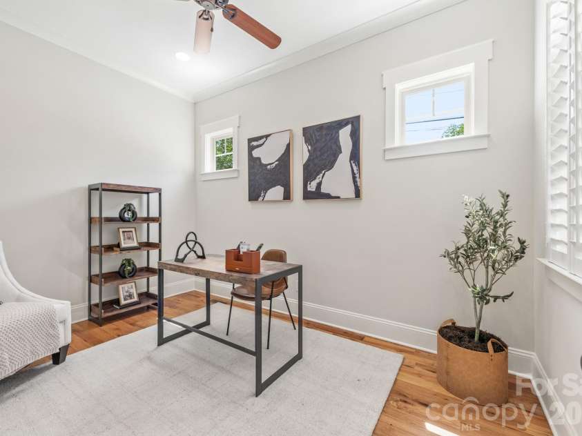 3400 Holt Street, Charlotte, NC 28205.  MLS# CAR4373235, YatesRealty ID 20892. Main level office