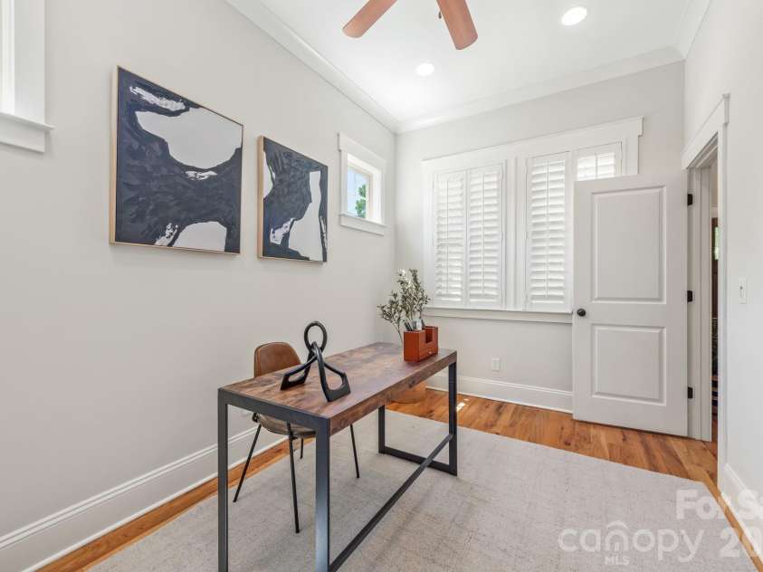 3400 Holt Street, Charlotte, NC 28205.  MLS# CAR4373235, YatesRealty ID 20892. Main level office
