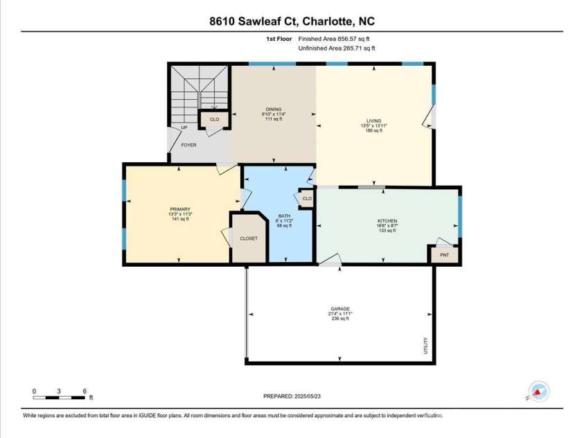 8610 Sawleaf Court, Charlotte, NC 28215.  MLS# CAR4257465, YatesRealty ID 20899. 