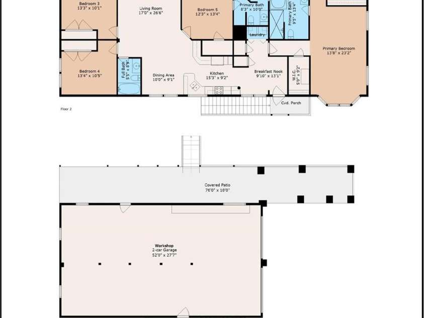 2504 Cottage Lane, Liberty Hill, SC 29074.  MLS# CAR4232116, YatesRealty ID 2090. Floor-plan