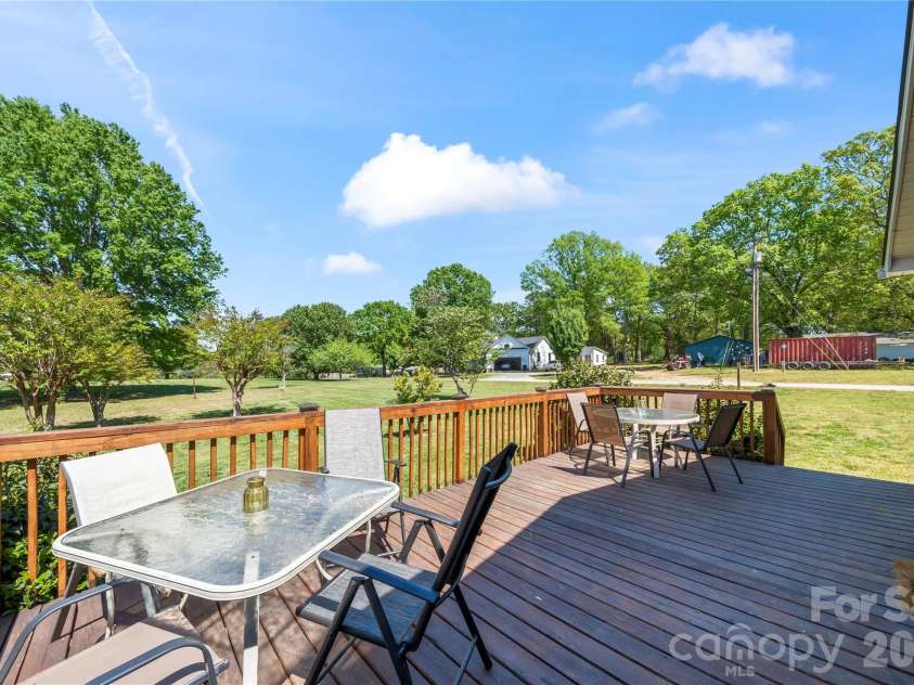 2503 White Store Road, Wingate, NC 28174.  MLS# CAR4368423, YatesRealty ID 20901. Back deck