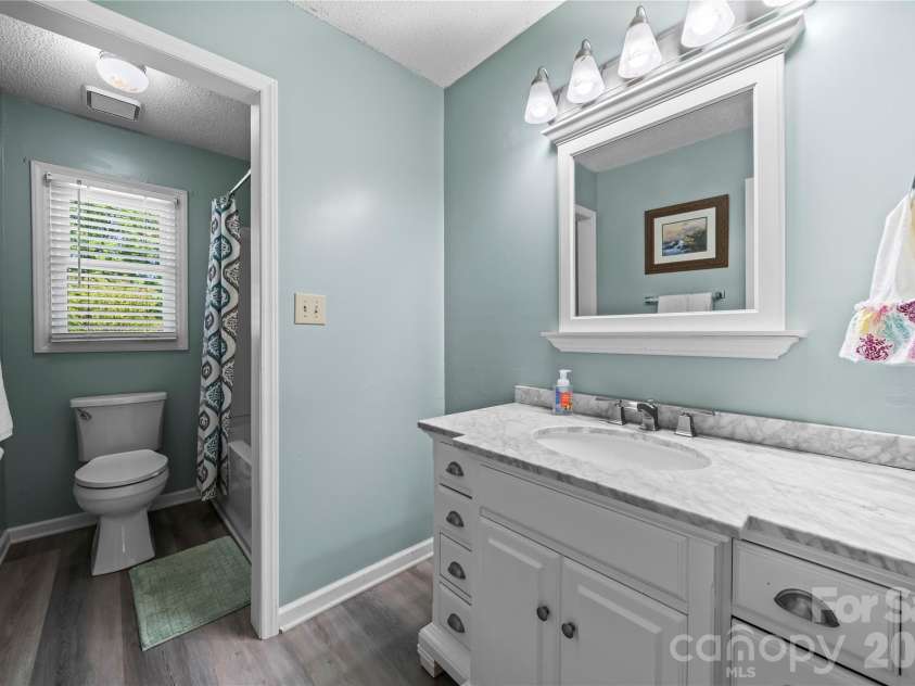 2503 White Store Road, Wingate, NC 28174.  MLS# CAR4368423, YatesRealty ID 20901. Updated guest bathroom