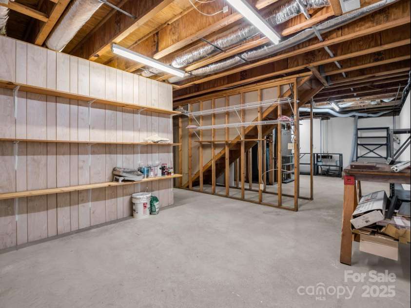 31 Hunting Country Trail, Tryon, NC 28782.  MLS# CAR4240091, YatesRealty ID 20903. Basement storage