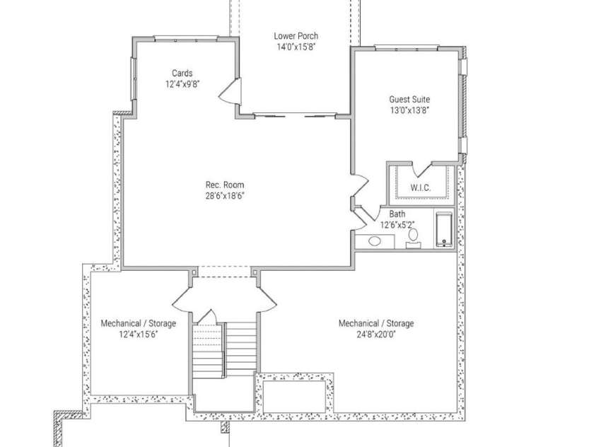 3109 Ella Katherine Way, Charlotte, NC 28210.  MLS# CAR4308769, YatesRealty ID 2091. Optional Basement Plan