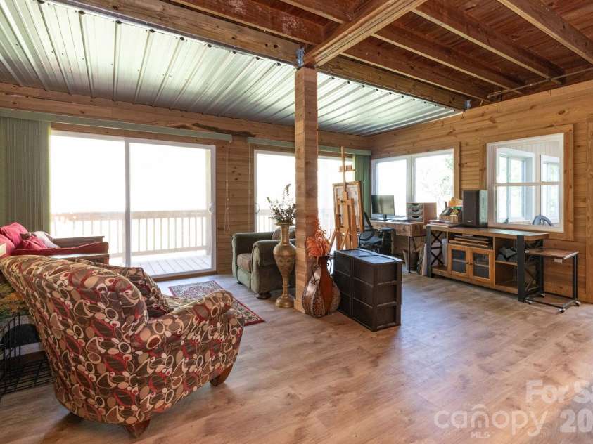 6 Arrowhead Lane, Weaverville, NC 28787.  MLS# CAR4363937, YatesRealty ID 20910. Basement Art Studio/Flex Space (Unheated)