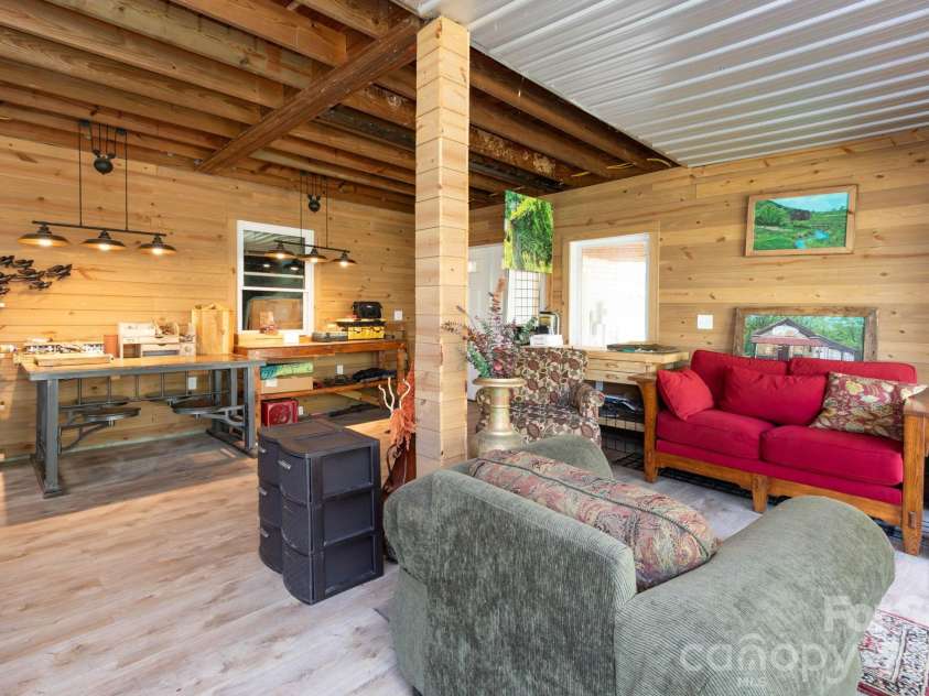 6 Arrowhead Lane, Weaverville, NC 28787.  MLS# CAR4363937, YatesRealty ID 20910. Basement Art Studio/Flex Space (Unheated)