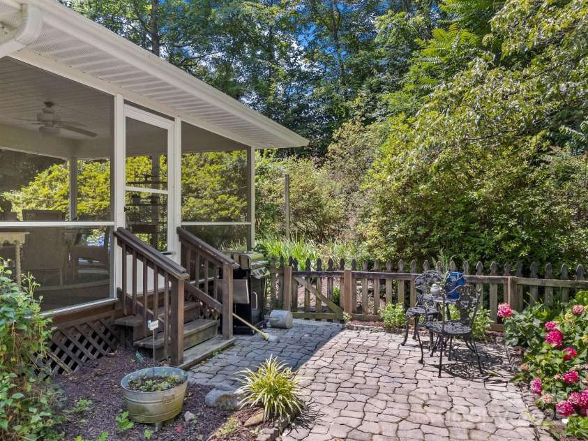 266 Case Street, Columbus, NC 28722.  MLS# CAR4265986, YatesRealty ID 20911. Patio off the screened porch!