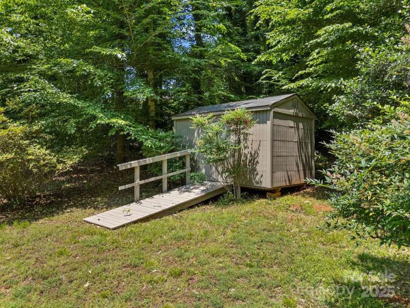 266 Case Street, Columbus, NC 28722.  MLS# CAR4265986, YatesRealty ID 20911. Ramp to storage building for ease of use.