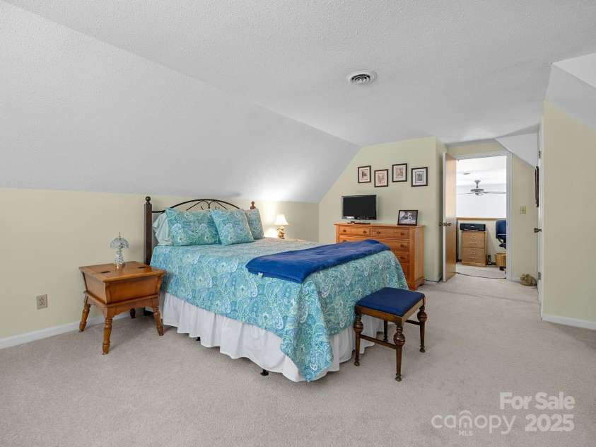 266 Case Street, Columbus, NC 28722.  MLS# CAR4265986, YatesRealty ID 20911. Second Primary bedroom with en-suite bath, upstairs.