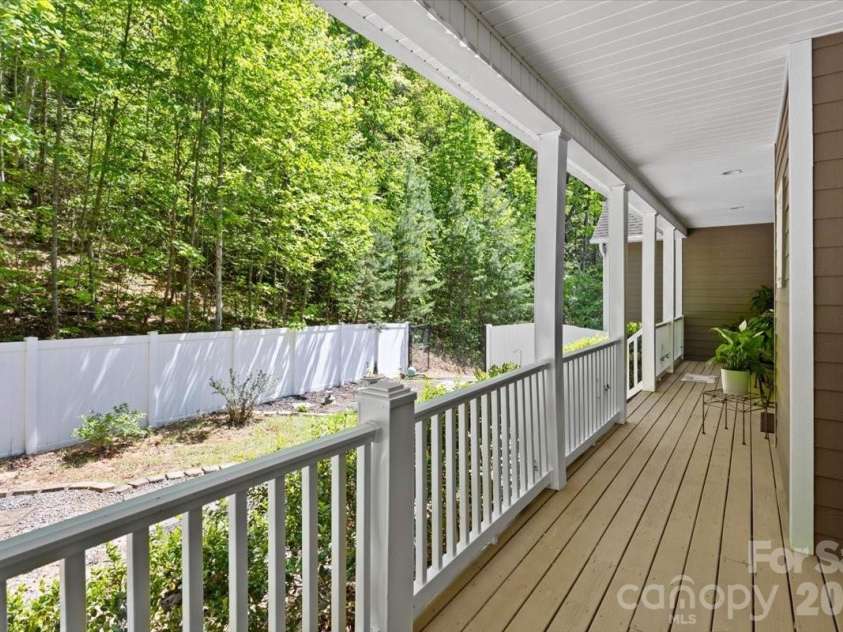 1307 Golf Course Road, Old Fort, NC 28762.  MLS# CAR4372492, YatesRealty ID 20912. Back deck