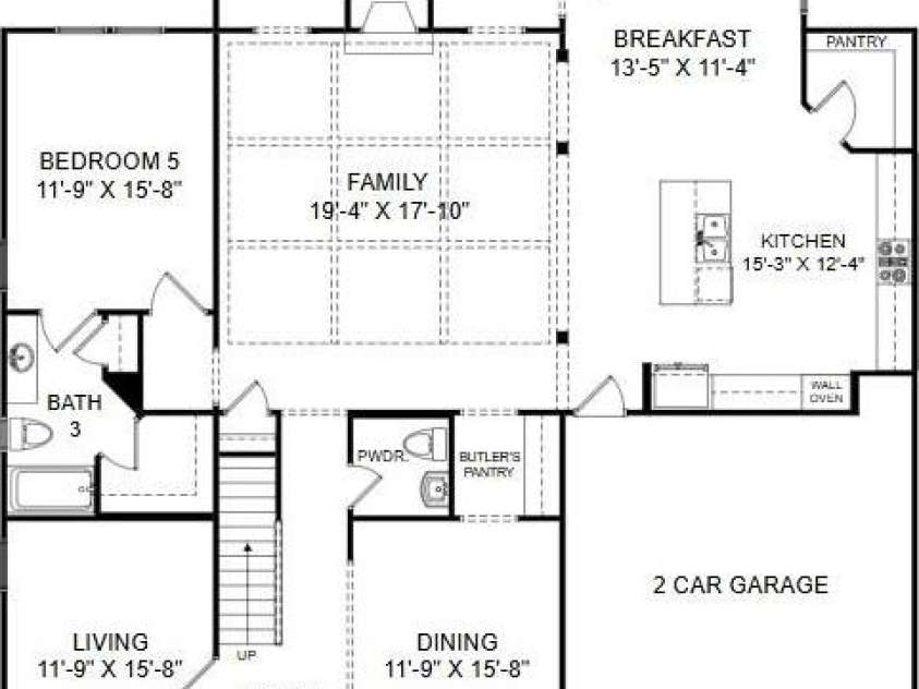 204 Coronado Avenue, Matthews, NC 28104.  MLS# CAR4271326, YatesRealty ID 20914. Main Level Example